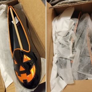 Strange Cvlt Pumpkin Spooky Halloween Flata - size 7 new in box